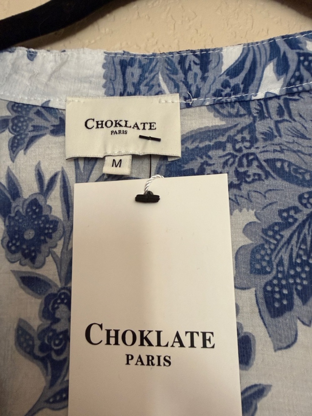 Choklate Paris Blue Floral Tiered Maxi Dress - Picture 3 of 4